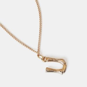 Letter "U" Pendant Necklace